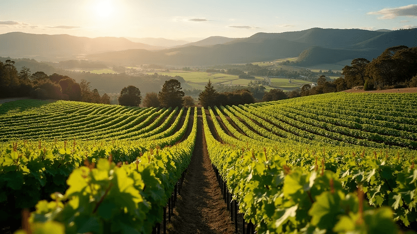 Sandalford Wines features beautiful rolling vineyards